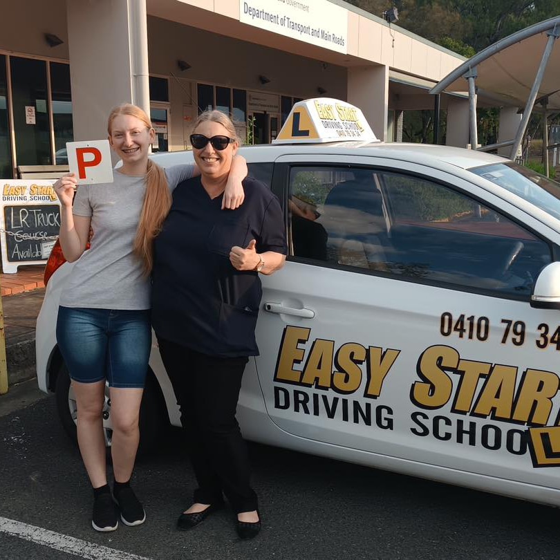 Parent and her Daughter signing up for Advanced P Plate Driving lessons